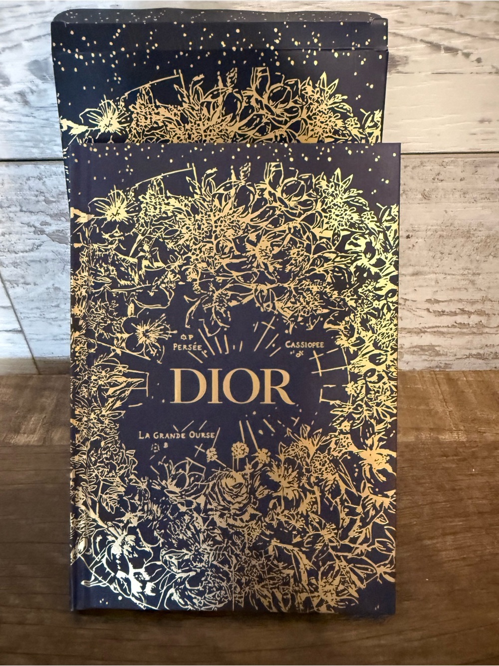 CHRISTIAN Dior Premium Notebook grand curse blue with Golden with box